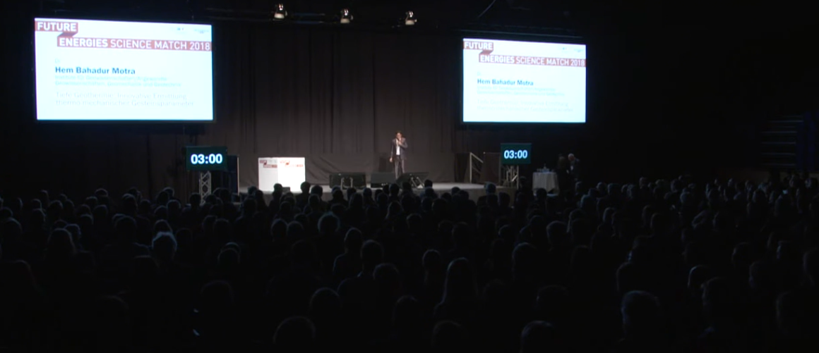 Conference hall with presentation screen